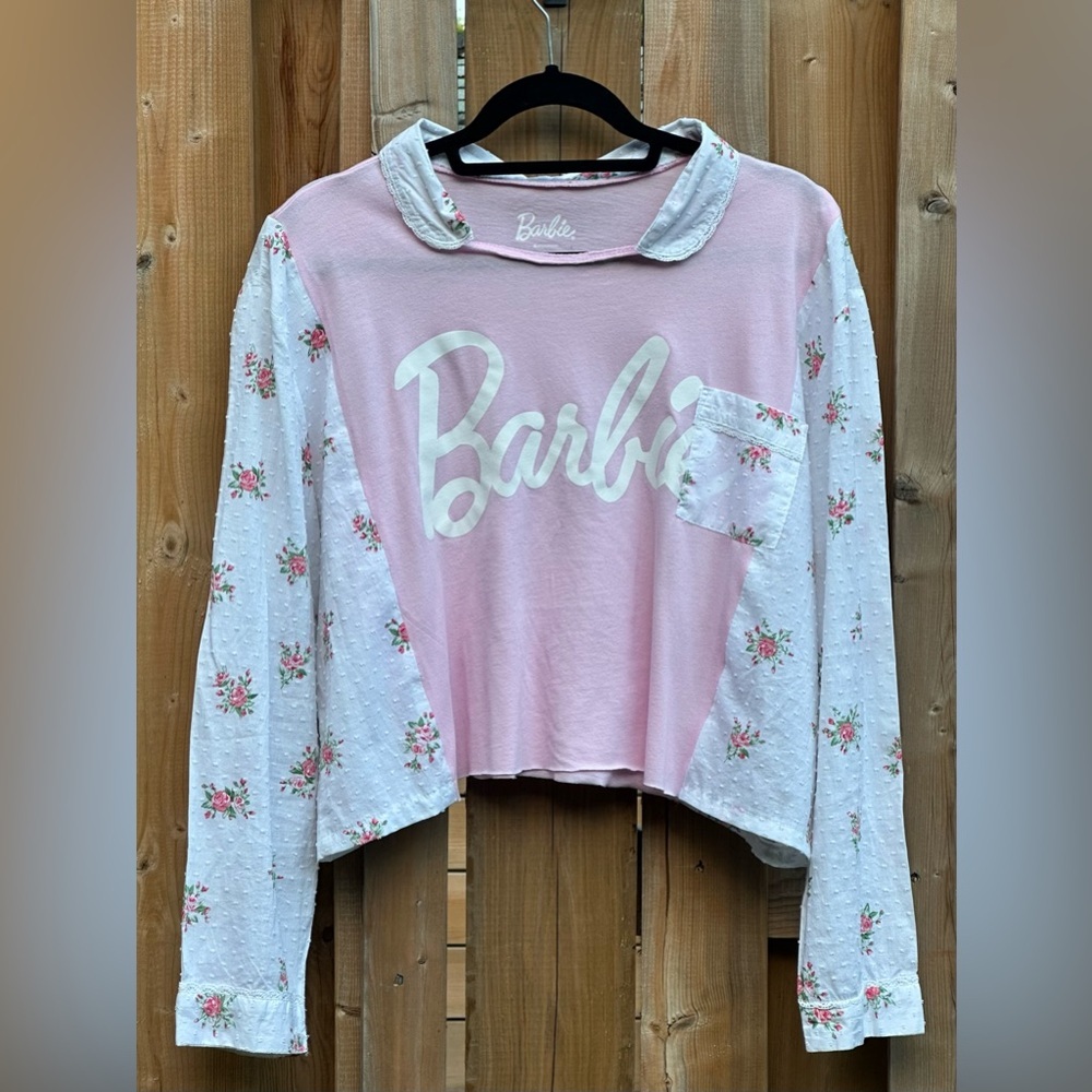 Barbie Handmade Upcycled Shirt - Free Size